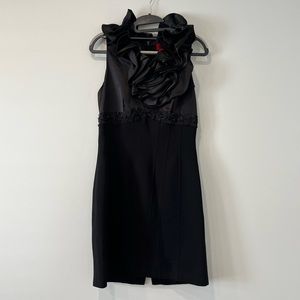 JS Collections Black Cocktail Dress, Size 6